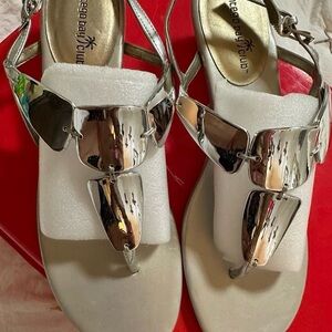Silver Women's Sandals NWT 8.5